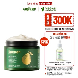Kem ủ tóc bưởi pomelo Cocoon giảm gãy rụng và làm mềm tóc 200ml - VEGAN - Mỹ phẩm thuần chay