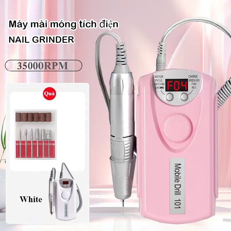 máy mài nail en101 35000RPM máy mài móng tích điện Tay Cầm Máy mài nail tích điện Kẹp treo máy mài m