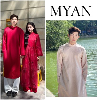 [Áo nam - Tết 2026] Áo dài nam HỶ CHÂU, chất liệu gấm tafta cao cấp đứng form dày dặn lễ, Tết, cưới hỏi dạm ngõ AD MỸ AN