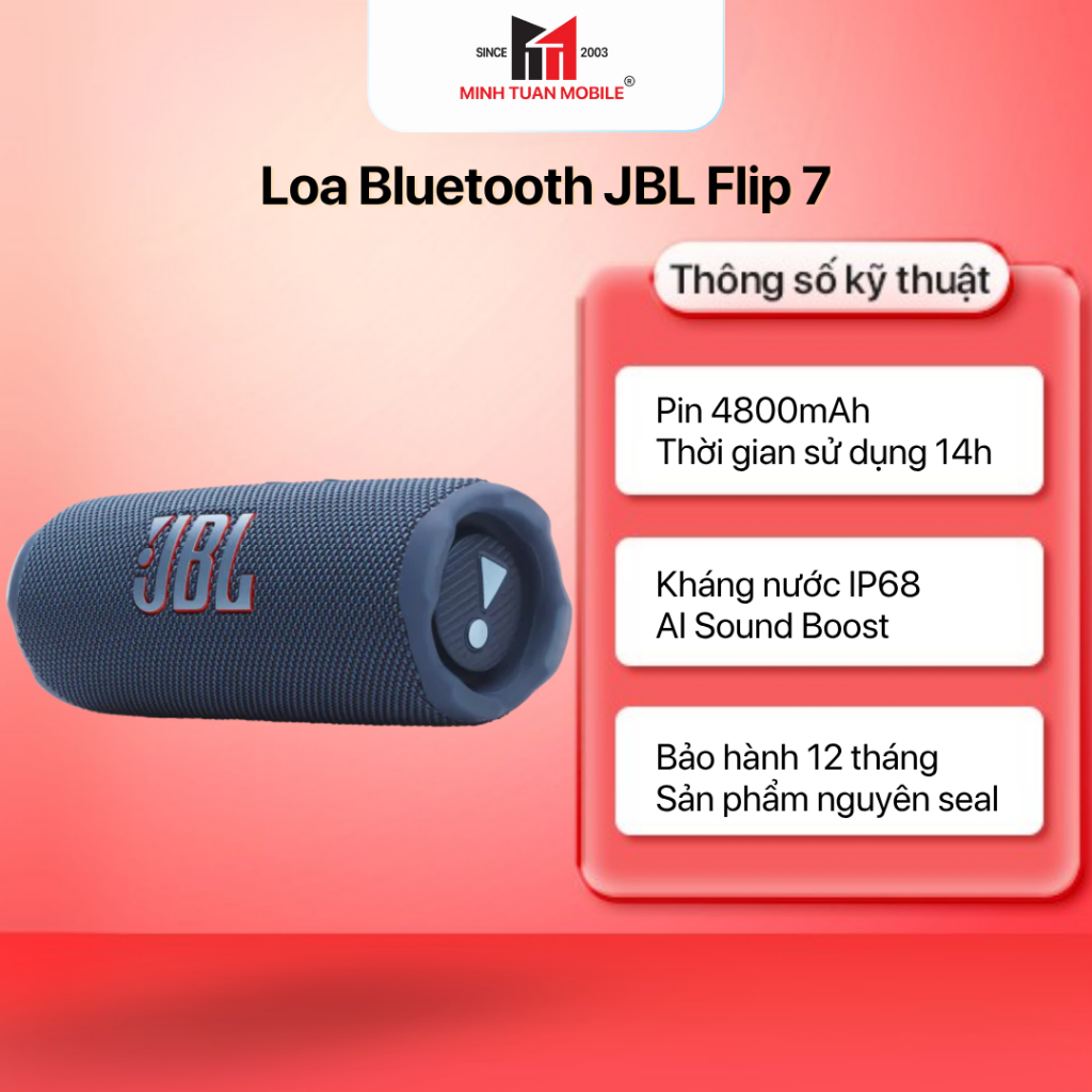 Loa Bluetooth JBL Flip 7 Bảo hành chính hãng 12 tháng