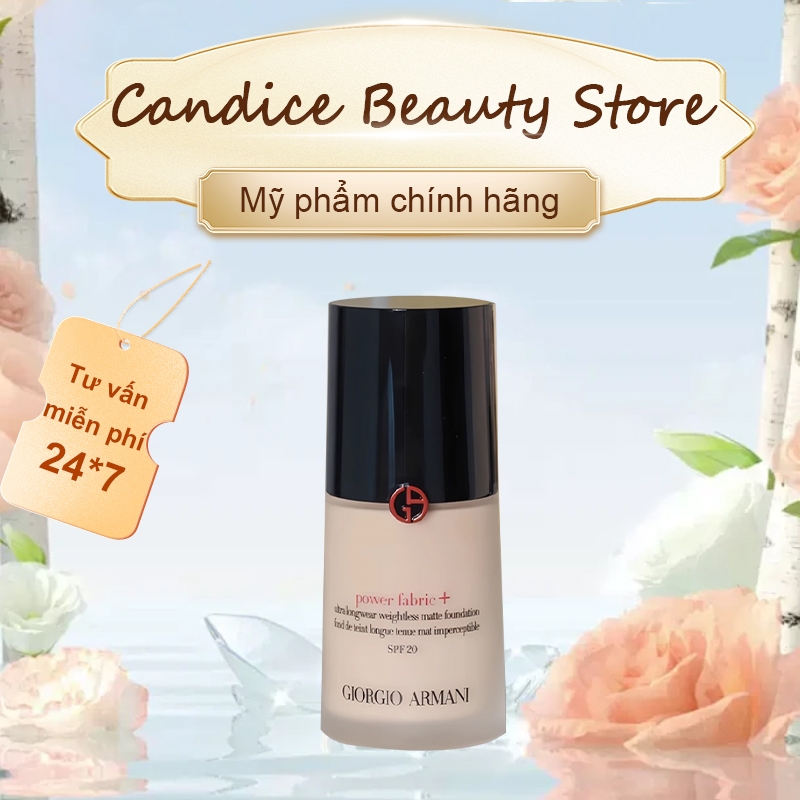 Kem nền 𝐺𝑖𝑜𝑟𝑔𝑖𝑜 𝐴𝑟𝑚𝑎𝑛𝑖 𝑃𝑜𝑤𝑒𝑟 Fabric Longwear High Cover Foundation 𝟥𝟢𝑚𝑙