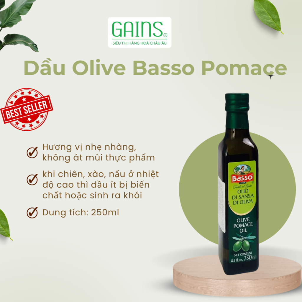 Dầu olive pomace 250ml - date 17/10/2026