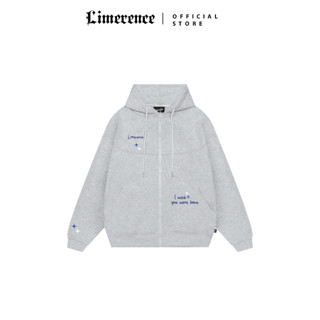  Áo Khoác Hoodie Zip LIMERENCE Twinkle nỉ cua xám tiêu oversized nam nữ form BOXY Localbrand 
