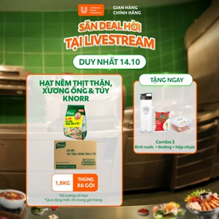 [Livestream] Thùng 6 Gói Hạt Nêm Thịt Thăn Xương Ống Và Tủy Knorr Professional 1.8kg - Chuyên Dùng Cho Nấu Ăn