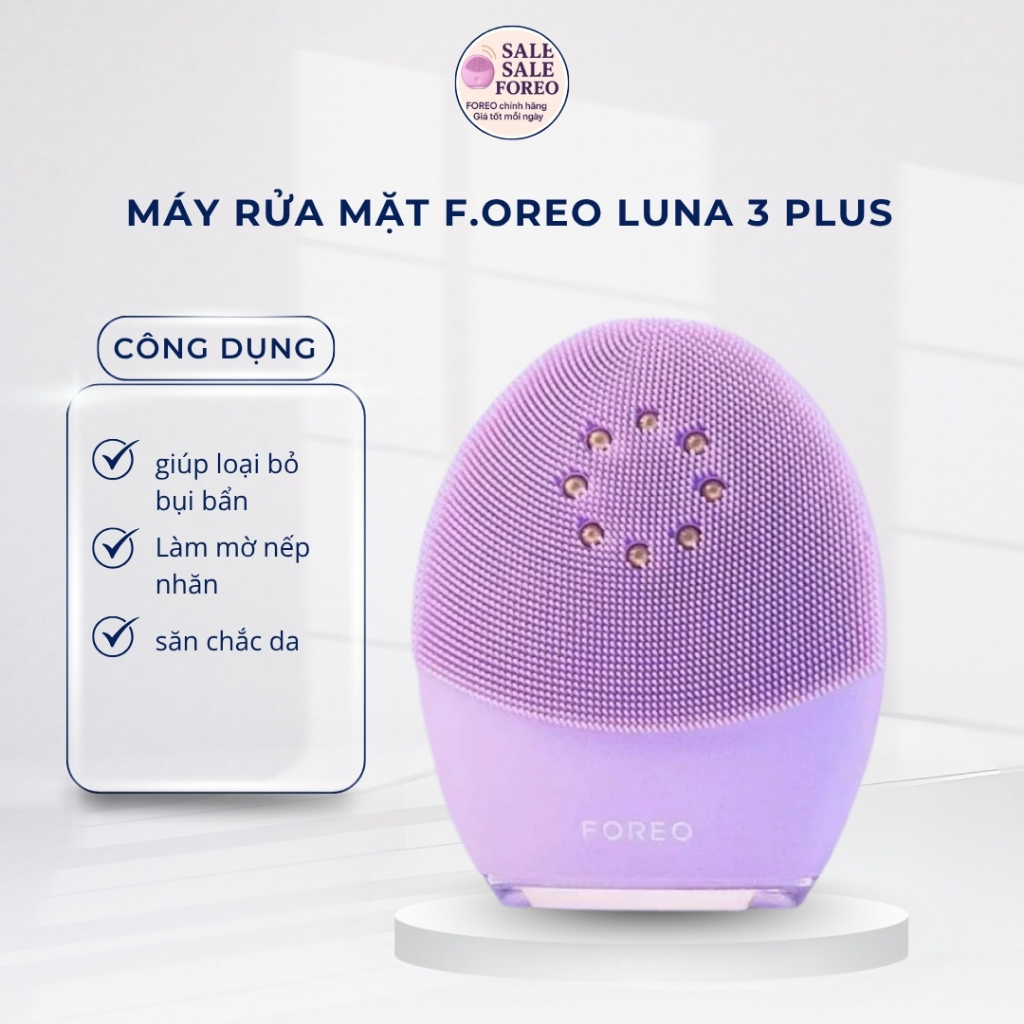 (CHÍNH HÃNG)-(Hỗ Trợ Bảo Hành) Máy Rửa Mặt F.OREO Luna 3 Plus, Luna 4 Plus
