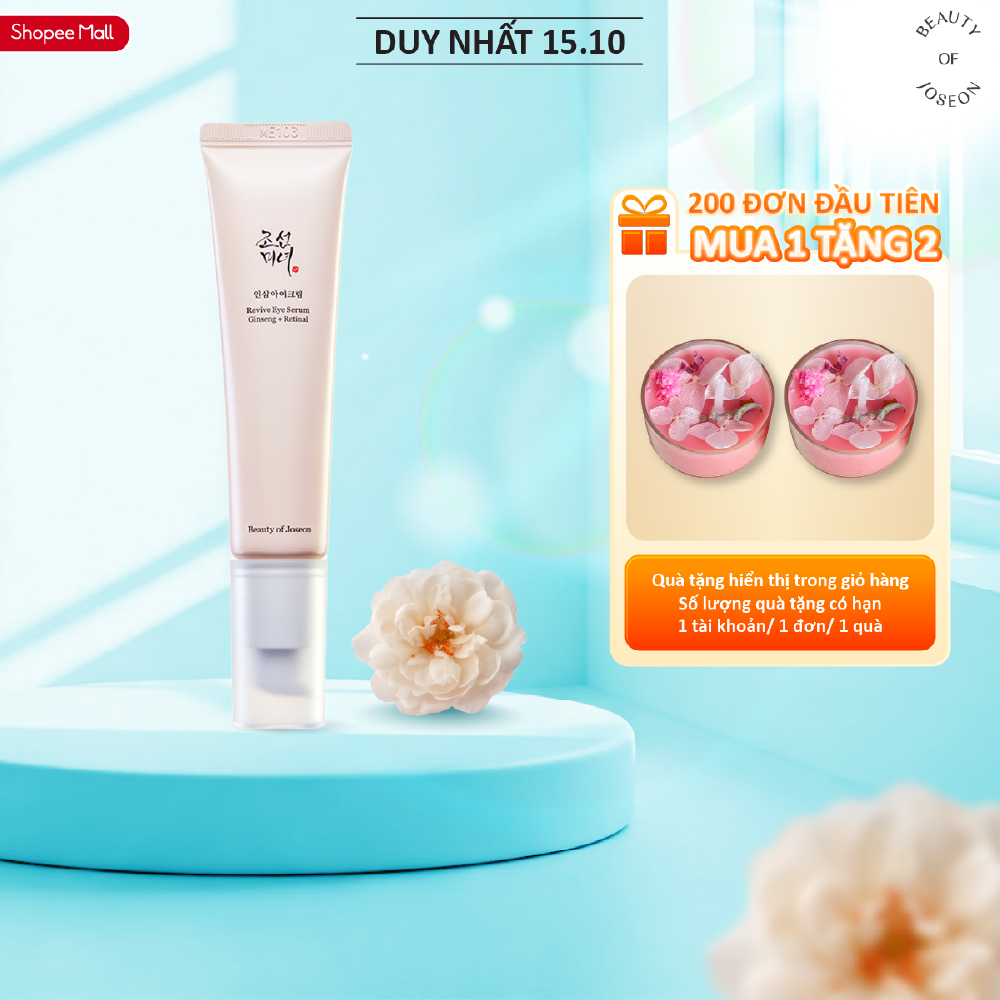 Kem mắt nhân sâm, retinal giảm nếp nhăn Beauty Of Joseon Revive Eye Serum Ginseng + Retinal 30ml