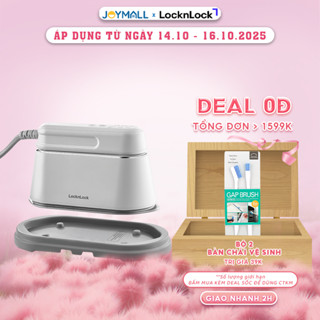 Bàn Ủi Hơi Nước LocknLock ENI262WHT 2 Trong 1 100ml 1300W, Hàng Chính Hãng, Ủi Đứng Và Nằm - JoyMall