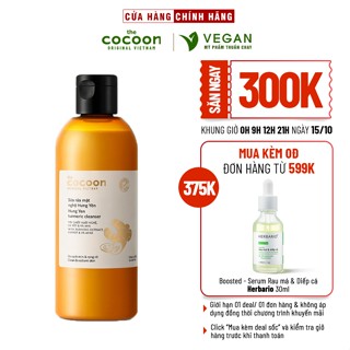 Bigsize - Sữa rửa mặt nghệ Hưng Yên Cocoon giúp da sạch mịn và rạng rỡ 310ml thuần chay