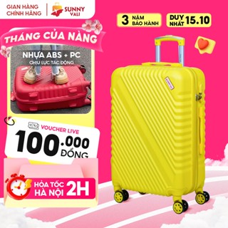 Vali kéo du lịch - Vali Sunny SV05, Vali bán chạy Bền Đẹp nhựa ABS + PC bảo hành 3 năm