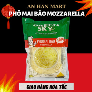 Phô mai bào Mozzarella Greensky làm pizza tokbokki phomai 500g 