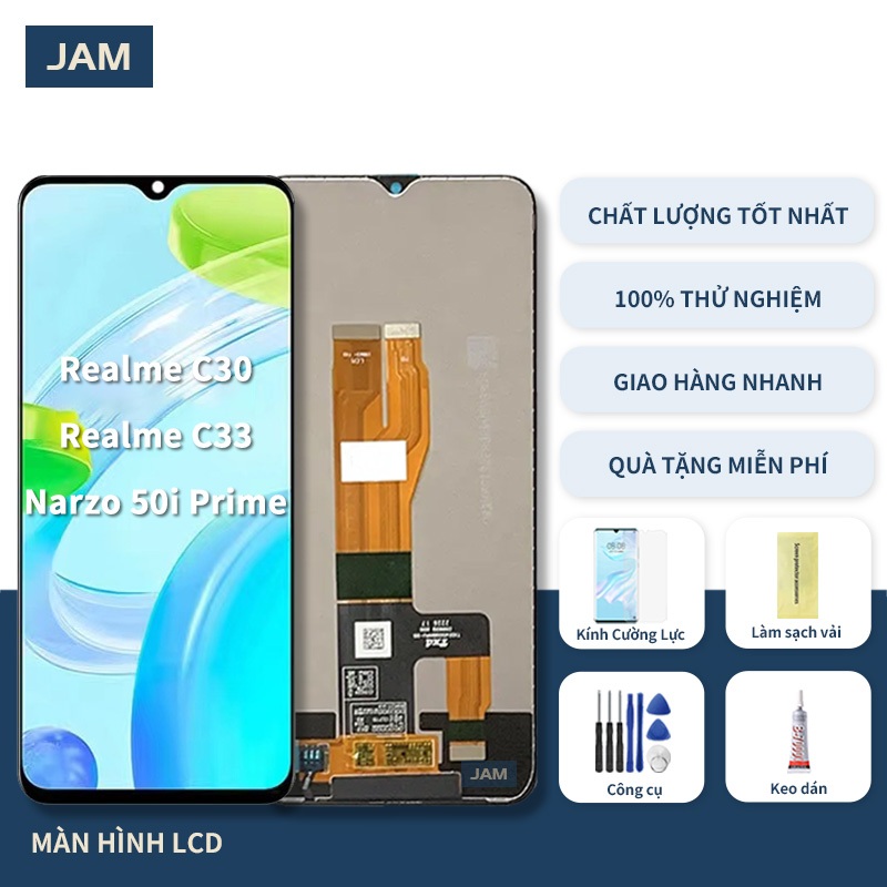Dành Cho Oppo Realme C30 C33 Narzo 50i Prime Màn hình LCD để thay thế