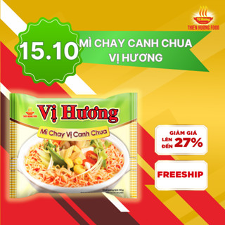 Thùng 30 Mì chay vị canh chua Vị Hương 65gram/gói [TMICH015]