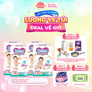 Tã quần cao cấp BOBBY PREMIUM SOFT DRY siêu mềm M60/L52/XL46/XXL42