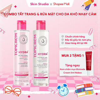 Combo Nước Tẩy trang và Sữa Rửa mặt Topicrem Gentle dành cho da khô, da nhạy cảm 200ml - Skin Studio