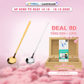 Thìa muỗng cà phê inox 17cm, thép không gỉ, hai màu vàng bạc sang trọng, tinh tế - JoyMall