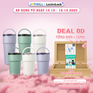 Ly Giữ Nhiệt LocknLock LHC4416 710ml, LHC4419 900ml Thép Phủ Sứ, Hàng Chính Hãng, Có Ống Hút-JoyMall