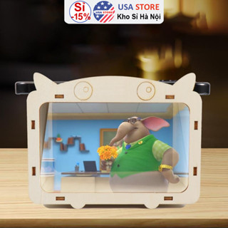 [Giá Xưởng] Mô Hình Hologram Đồ Chơi Steam Tự Lắp - Máy Chiếu 3D Hộp Tạo Ảo Ảnh Làm Tivi - Máy - Xe ô tô - Đồ chơi Steam