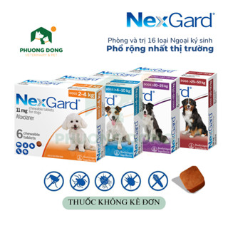  NexGard - Viên nhai phòng và trị ve rặn bọ chét ghẻ dành cho Chó 