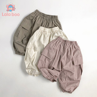  Quần gió bé trai bé gái Lala boo,Quần gió dài túi hộp 3 màu cho bé mặc mùa thu sz 8-20kg 