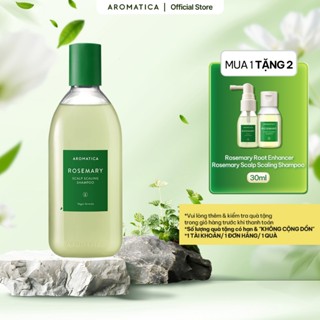 Dầu Gội Ngăn Rụng Tóc AROMATICA Rosemary Scalp Scaling Shampoo 400ml