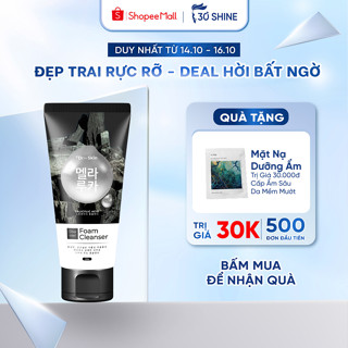 Sữa rửa mặt nam Than Hoạt Tính Dr.FORSKIN dưỡng ẩm trắng da - 30Shine phân phối