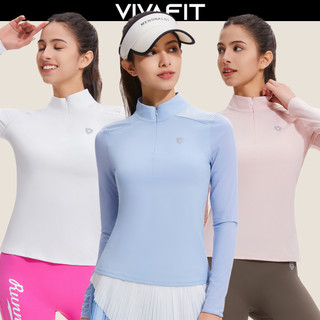  Áo polo thể thao dài tay,áo giữ nhiệt nữ COSLEAF LUX chất Poly thun cổ khoá kéo chơi Pickleball Golf 