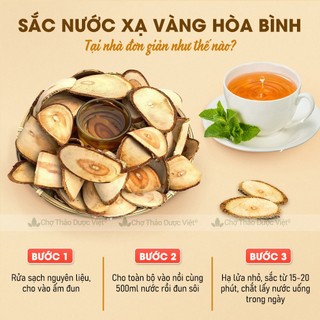 Xạ vàng Hòa Bình khô 100g, thái lát sạch, đẹp, hỗ trợ sức khỏe, thanh nhiệt - Chợ Thảo Dược Việt
