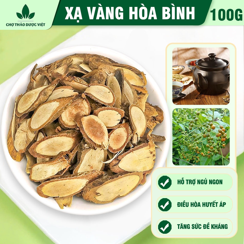 Xạ vàng Hòa Bình khô 100g, thái lát sạch, đẹp, hỗ trợ sức khỏe, thanh nhiệt - Chợ Thảo Dược Việt