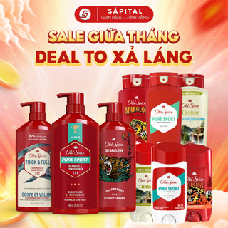 [NK CHÍNH HÃNG] COMBO Sản phẩm Dầu gội, Sữa tắm, Lăn khử mùi, Xịt khử mùi Old Spice - Đủ mùi hương