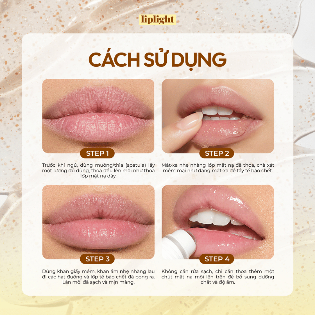 Gel tẩy tế bào chết môi dành cho môi nhạy cảm, hỗ trợ giảm thâm sần, hồng môi Liplight peeling gel 25g | BigBuy360 - bigbuy360.vn