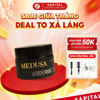 Sáp vuốt tóc Medusa | Giữ nếp lên tới 12h, Không bóng, Tạo độ phồng cao, Phù hợp tóc mỏng dầu