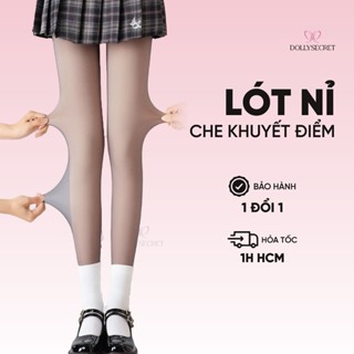 Quần Tất 3D Che Khuyết Điểm 2 Lớp Mùa Đông DOLLY SECRET T40 Siêu Dai Quần Tất 2 Lớp Giữ Ấm  Thon Gọn Thật Chân