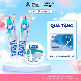 Combo 2 Kem đánh răng ( 62gx2) + bột đánh răng Eucryl ( 50g) hỗ trợ làm trắng răng