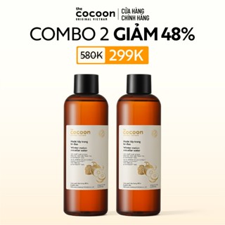 [MUA 2 GIẢM 48%] Combo 2 Nước tẩy trang bí đao Cocoon tẩy sạch makeup & giảm dầu 500ml