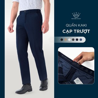 Quần Kaki Cạp Chun Ấn Cao Cấp RICHARD ADAM Chính Hãng Chất Vải Mềm Mịn Co Giãn Tốt, Phom Regular Đứng Dáng QK221024