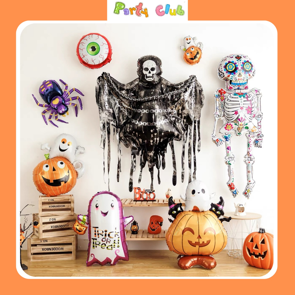 Bong bóng trang trí Halloween 2025 nhiều mẫu
