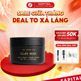 [BẢN MỚI] Sáp vuốt tóc Clay Wax Rusty Lab | Phù hợp chất tóc dầu - Giữ nếp 12h - Chính hãng SÁPITAL