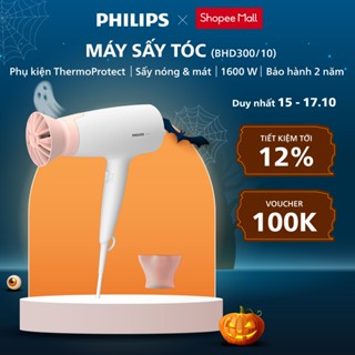 Máy sấy tóc Philips BHD300/10, Công Suất 1600 W, Phụ Kiện ThermoProtect, Bảo Hành Chính Hãng 24 Tháng