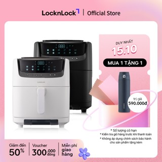 Nồi chiên không dầu & hấp Lock&Lock Steam Air Fryer 7L - màu đen và màu trắng EJF881