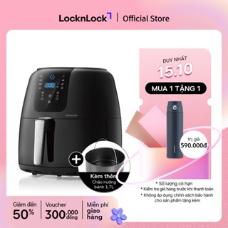 Nồi Chiên Không Dầu Lock&Lock Super Jumbo Air Fryer 7.2L Màu đen EJF296BLK