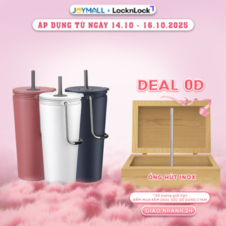 Ly Giữ Nhiệt LocknLock Bucket Tumbler LHC4268 540ml - Hàng Chính Hãng, Nắp Có Ống Hút - JoyMall