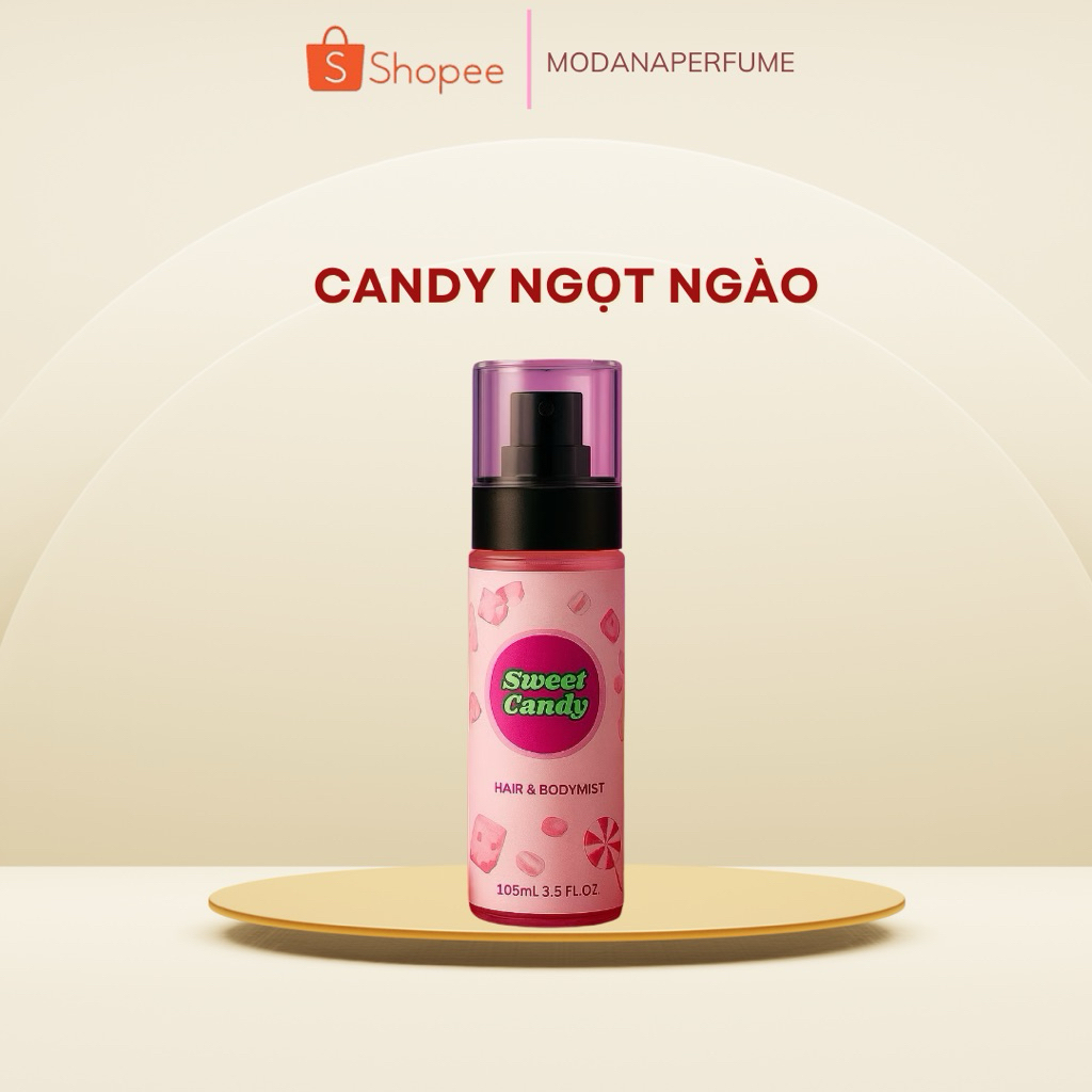 Bodymist xịt thơm toàn thân Sweet Candy ngọt ngào dễ thương cho nữ để đi học, đi chơi
