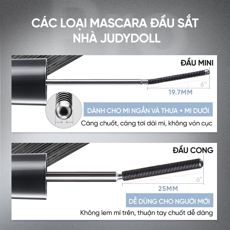 JUDYDOLL Mascara Đầu mảnh Mi Cong Tự Nhiên Lâu Trôi Chống Lem 3g | BigBuy360 - bigbuy360.vn