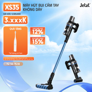Máy hút bụi cầm tay không dây đa năng công nghệ mới 4in1 JETZT XS35, lực hút cải tiến 30.500PA