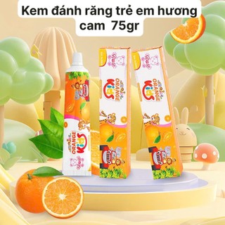 Kem đánh răng Trẻ Em Rose 75g Hương Dâu Hương Cam