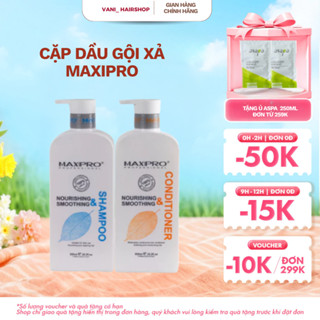  Dầu gội xả MAXIPRO Phục hồi hư tổn Kiểm soát tóc dầu Dưỡng và Kích thích mọc tóc 800ml - Vani_Hairshop 
