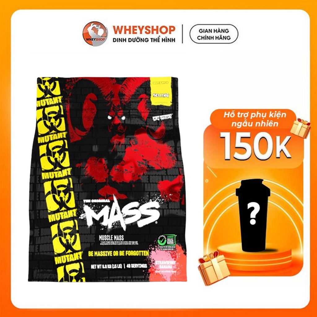 (TẶNG BÌNH) Mutant | Sữa bột dinh dưỡng hỗ trợ triển cơ Mutant Mass 15Lbs (6.8kg) - WHEYSHOP VN