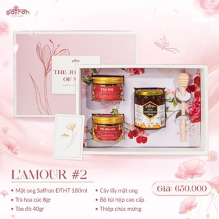 Set quà tặng 20/10 Mật ong saffron đông trùng hạ thảo Saffron Việt Nam