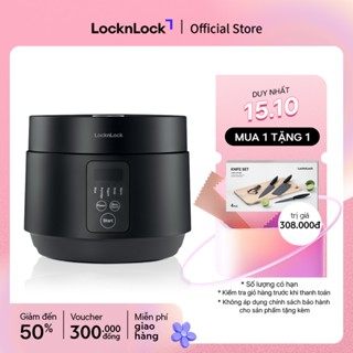 Nồi cơm điện Lock&Lock Compact Rice Cooker 1.2L màu đen EJR346BLK