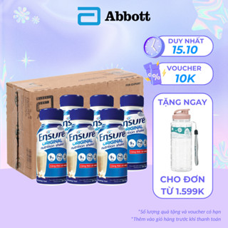 Thùng 24 Chai Sữa Nước Ensure Vanilla 237ml/Chai